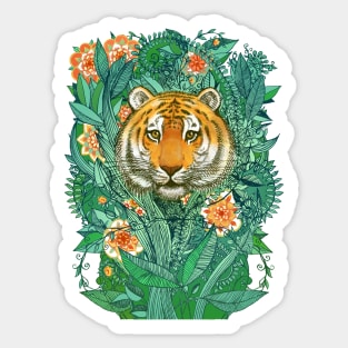 Tiger Tangle in Color Sticker